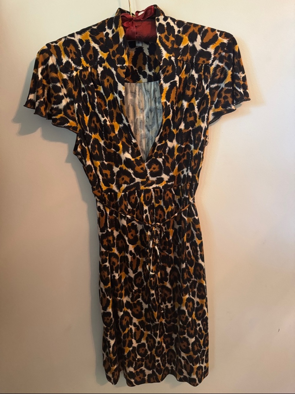 Trina Turk Leopard Print Midi Dress - Brown, Black, Gold